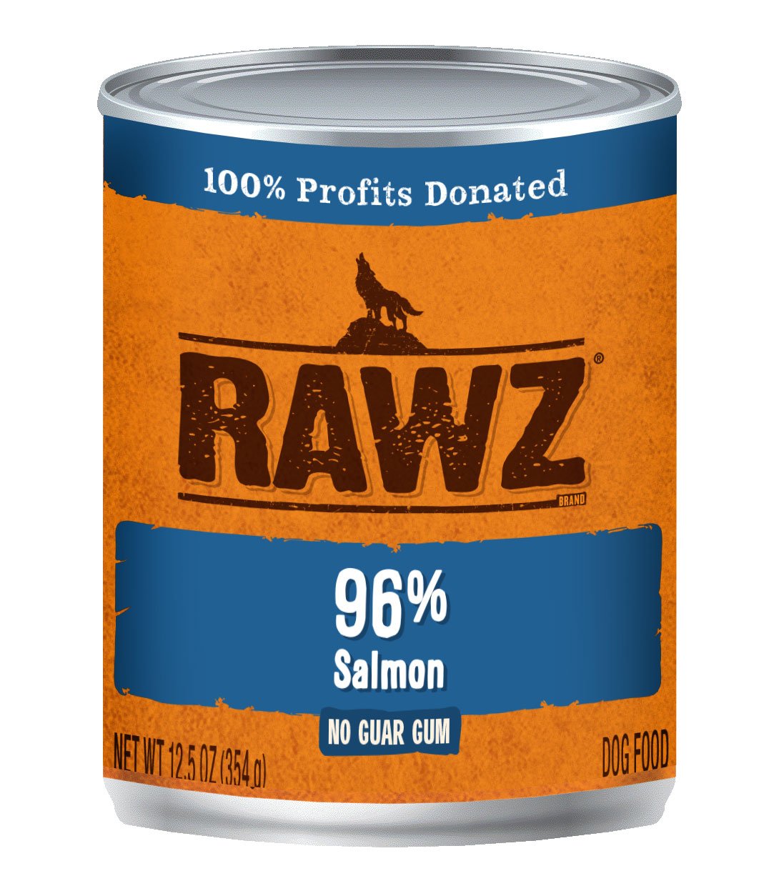 RAWZ 96% Salmon Pate Dog Can 12.5 oz. 12-Pack - Click Image to Close