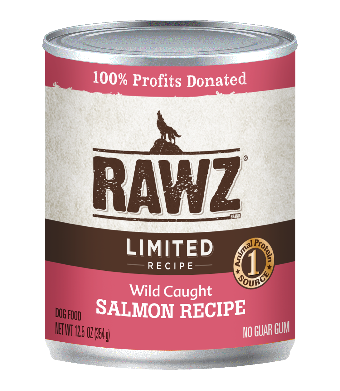 RAWZ LID Salmon Pate Dog Can 12.5 oz. 12-Pack