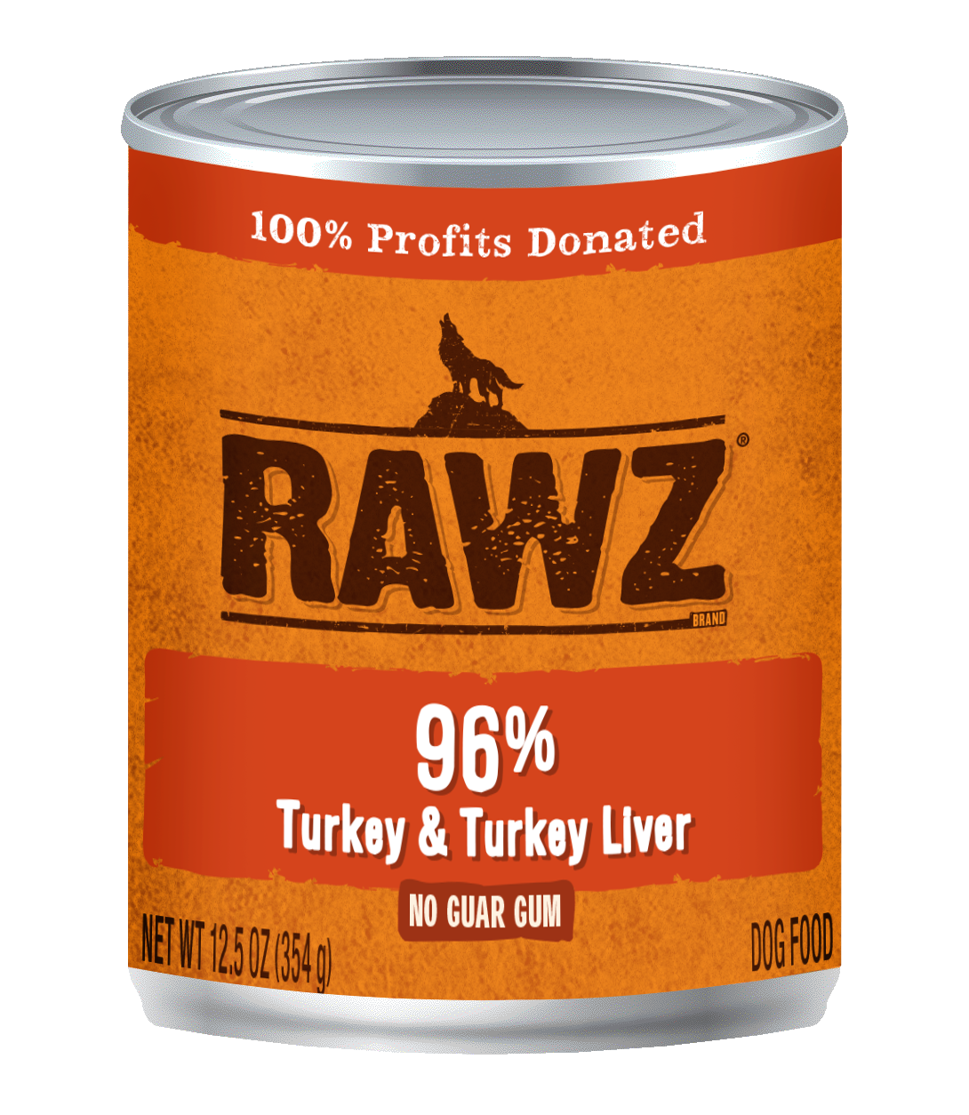 RAWZ 96% Turkey & Turkey Liver Pate Dog Can 12.5 oz. 12-Pack - Click Image to Close