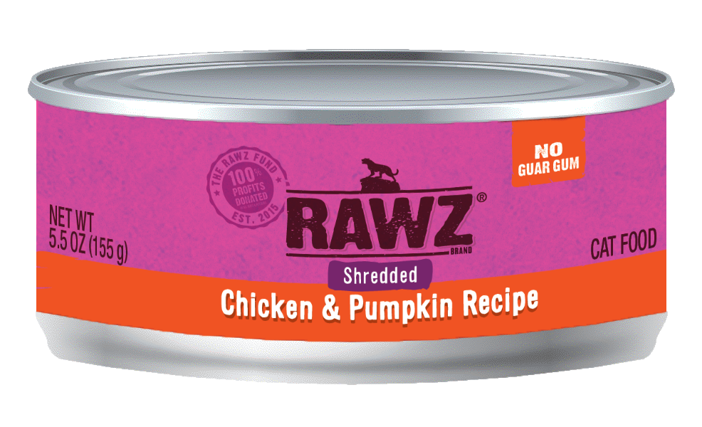 RAWZ Shredded Chicken & Pumpkin Canned Cat Food