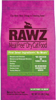 Rawz Cat Dehydrated Chicken, Turkey & Chicken Recipe
